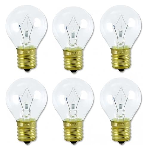 Lava Lamp Bulbs,25 Watt Original Replacement Bulbs for 14.5-Inch/20-Ounce Lava Lamp, High Temp Resistance, High-Output Heat S11 Bulb /120 Volt,Dimmable - Warm White-6 Pack - Image 1