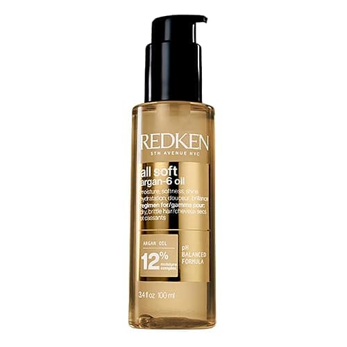 Redken All Soft Argan-6 Oil Treatment For Dry Hair - Deeply Conditions Hair, Adds Softness and Shine With Argan Oil - Image 1