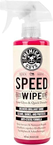 Chemical Guys Speed Wipe Quick Detailer - High Gloss, Streak-Free Shine for Cars, Trucks, Motorcycles, RVs, and More, Safe on Paint, Glass, Wheels, and Trim, Cherry Scent, 16 fl oz - Image 1