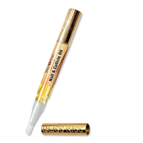 Bliss Kiss | 1 Vanilla Fragrance | Nail Oil Cuticle Pen w/Vitamin E & Jojoba⏤Nail Strengthener Nail Growth Serum for Brittle Peeling Breaking Thin Nails - Vanilla - Image 1
