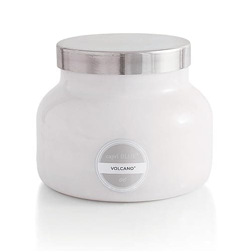 Capri Blue Volcano Scented Candles - Luxury Glass Jar Candles for Home Scented with Tropical Fruit & Sugared Citrus - Soy Wax Blend - Capri Blue Volcano - White Color (19 oz) - Image 1