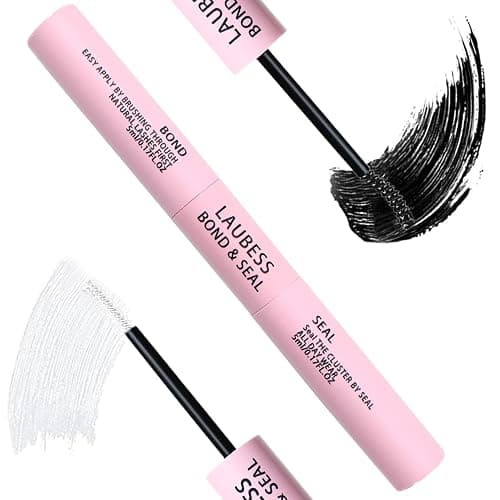 Lash Bond and Seal Eyelash Glue Lash Glue Waterproof Lash Cluster Glue LAUBESS Eyelash Bond and Seal Long Lasting 10ml - Image 1