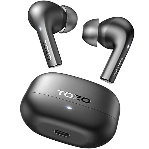 TOZO E2 Wireless Earbuds with Call Noise Cancellation, App Customize 32 EQs, 10mm Drivers with Powerful Bass, 30H Playtime, 2 Mics for Clear Calls, Bluetooth 5.3 Headphones, Comfort Fit in-Ear Headset - Image 1