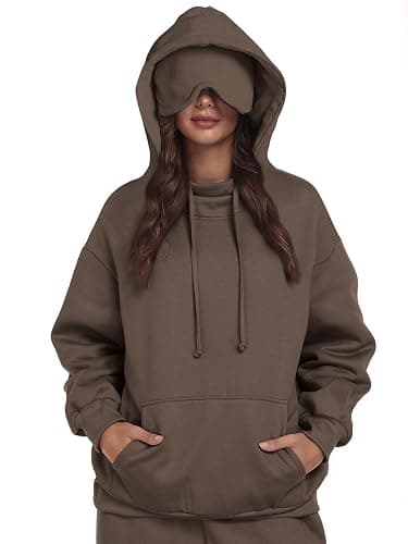 SeSe Code Hoodie with Eye Mask Travel Airplane Unisex Oversized Sweatshirt Sleep Pullover with Pocket Fleece Couples Hoodies - Image 1