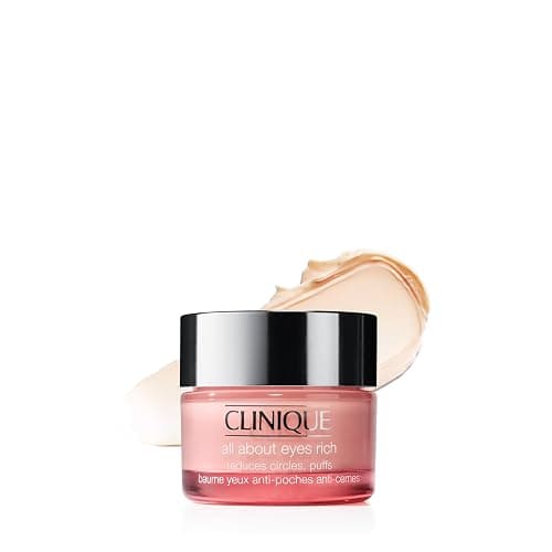 Clinique All About Eyes: Lightweight Eye Cream Vitamin C Formula + Rich Eye Cream Hyaluronic Acid Formula | Hydrating, Brightening, Depuffing - Image 1