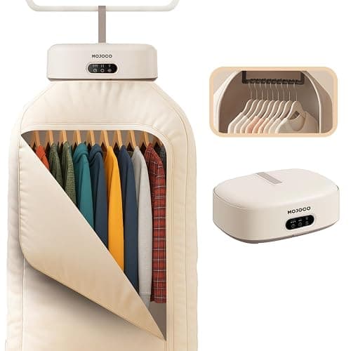 MOJOCO Portable Clothes Dryer - Mini/Compact Dryer for Apartment, RV, Travel - Small Quiet Fast-Drying Machine with Adjustable Timer & Hassle-Free Setup - Image 1