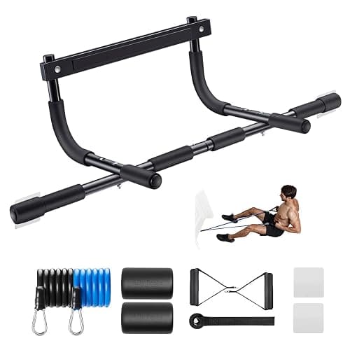 Ally Peaks Pull Up Bar for Doorway | Thickened Steel Max Limit 440 lbs Upper Body Fitness Workout Bar| Multi-Grip Strength for Doorway | Indoor Chin-Up Bar Fitness Trainer for Home Gym Portable - Image 1