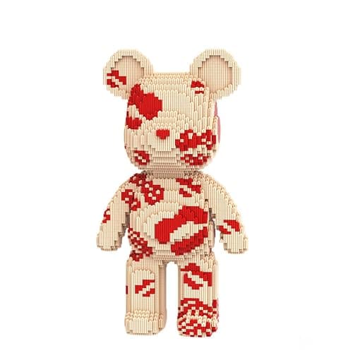 DAHONPA Animal Kiss Love Bear Micro Building Blocks Set with Storage Drawer (7220 Pieces), Gift for Adults and Kids - Image 1