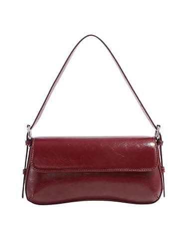 Verdusa Women's Y2K Trendy Purse Hobo Bags Faux Oiled Leather Tote Handbag Flap Underarm Shoulder Bag - Image 1