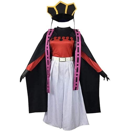 AwwwCos Women Kimono Cosplay Costume Outfit Monk Robe Cloak Dress Hat Halloween Uniform - Image 1