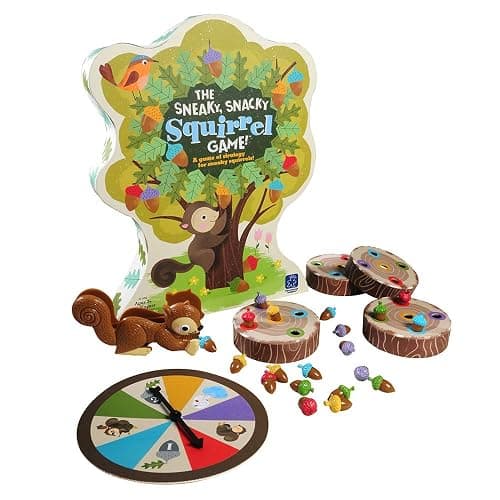 Educational Insights The Sneaky, Snacky Squirrel Game - Cute Preschool Board Games for Kids, Toddler Fine Motor Skills, Color Matching Kids Games and Fun Gifts for Girls & Boys Ages 3+ - Image 1