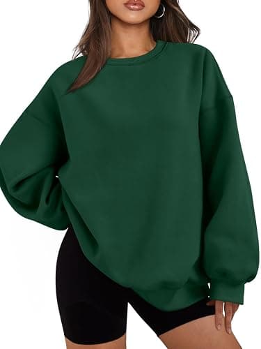 EFAN Womens Oversized Sweatshirts Hoodies Fleece Crewneck Sweaters Casual Tops Comfy Fall Fashion Outfits Winter Clothes 2025 - Image 1
