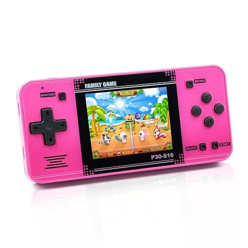 Handheld Game for Kids -Preloaded 220 Retro Video Games, Portable Gaming Player with Rechargeable Battery 3.0" LCD Screen, Mini Arcade Electronic Toy Gifts for Boys Girls (Red) - Image 1