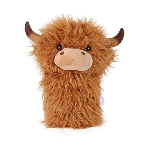 Honyge Highland Cow Driver Headcover,Funny Animal Golf Clubs Driver Head Cover, Golf Gift for Men Women - Image 1