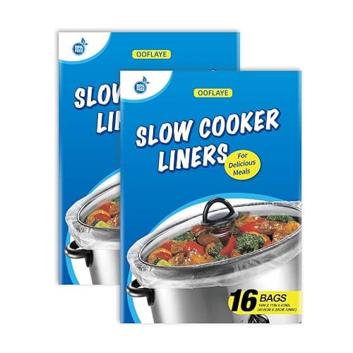 Slow Cooker Liners Small Size Pot Liners Disposable Cooking Bags Fit 1QT to 3QT Suitable for Slow Cooker and Oval & Round Pot (32) - Image 1