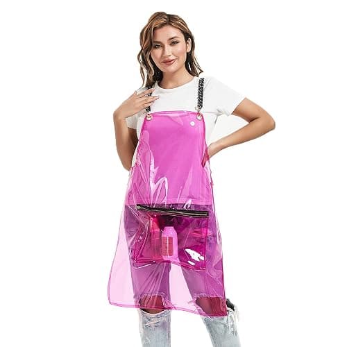 MIKI WELL Hair Stylist Apron for Women - Waterproof Barber Nail Tech Apron Hairdresser Hairstylist Salon Aprons with Pocket - Image 1
