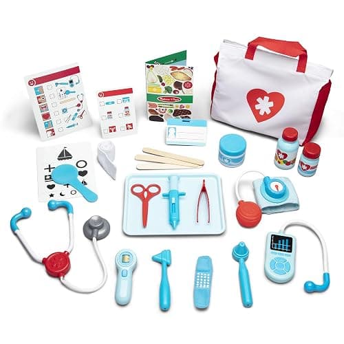Melissa & Doug Get Well Doctor Kit, 25-Piece Toddler Doctor Play Set, Realistic Pretend Play Toys & Accessories, Preschool Toys for Girls & Boys Ages 3+ - Image 1