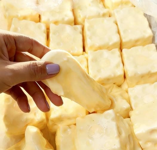 Realistic Swiss Cheese Squishy Toy – Dough Texture Stress Relief Fidget Toy for Adults, Anxiety Relief Sensory Tool, Unique Desk Decor, Not Edible - Image 1