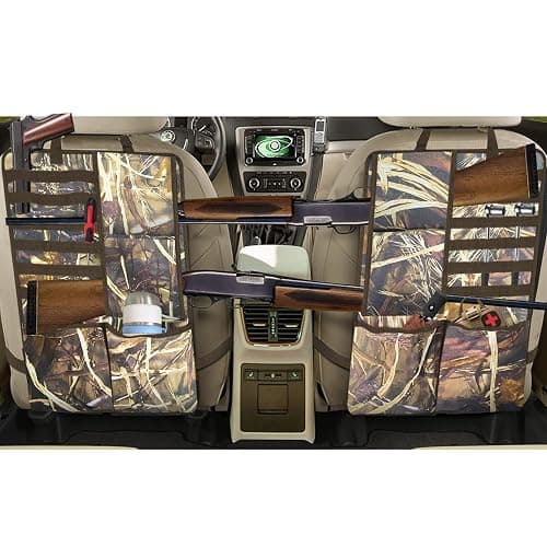 HXXF Car Seat Back Gun Rack, 2 Pack Automotive Truck Racks for Hunting Gear, Seat Back Gun Sling Holder with Storage Pockets for Truck SUV - Image 1