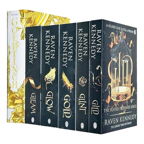 The Plated Prisoner Series 6 Books Collection Set By Raven Kennedy(Gild, Glint, Gleam, Glow, Gold & Goldfinch) - Image 1