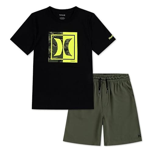 James - Hurley boys Graphic T-shirt and Shorts 2-piece Outfit Set - Image 1