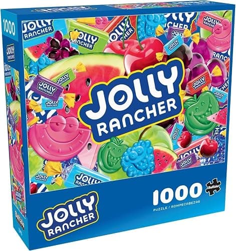 Buffalo Games - Hershey - Jolly Rancher Collage - 1000 Piece Jigsaw Puzzle for Adults -Challenging Puzzle Perfect for Game Nights - Finished Size is 26.75 x 19.75 - Image 1