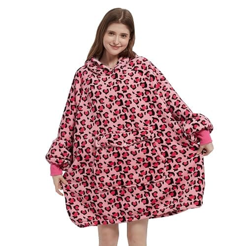 Krifey Wearable Blanket Hoodie, Oversized Sherpa Fleece Sweatshirt with Giant Pocket, Birthday Gifts for Women, Mom, Sister - Image 1