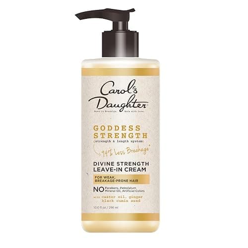 Carol's Daughter Goddess Strength Leave In Conditioner Cream, 10 Fl Oz - Strengthening and Moisturizing for Wavy, Curly Hair - Image 1