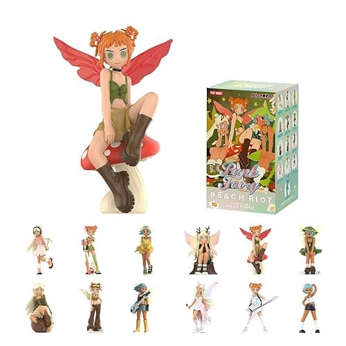POP MART Peach Riot Punk Fairy Series Figures, Peach Riot Blind Box Figures, Random Design Action Figures Collectible Toys Home Decorations, Holiday Birthday Gifts for Girls and Boys, Single Box - Image 1