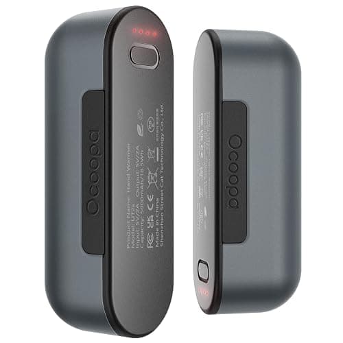 OCOOPA Scaldamani Ricaricabile, 2 * 5000mAh Scaldamani Magnetico Diviso, Riutilizzabile Elettrico Scaldamani USB Portatile Power Bank, Calore con 4 Livelli per Raynauds e all'Aperto - Image 1