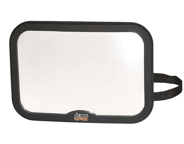 Jolly Jumper Baby Car Mirror 360° - Adjustable Wide-Angle Rear-Facing Seat Mirror with Headrest Mount & Shatter-Resistant Surface - Image 1