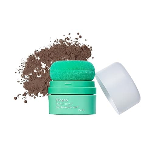 Briogeo Style & Treat Dry Shampoo Puff - Mattifying Dry Shampoo Powder - Non-Aerosol, Talc Free, Benzene Free - 0.5 oz/15 g - Image 1