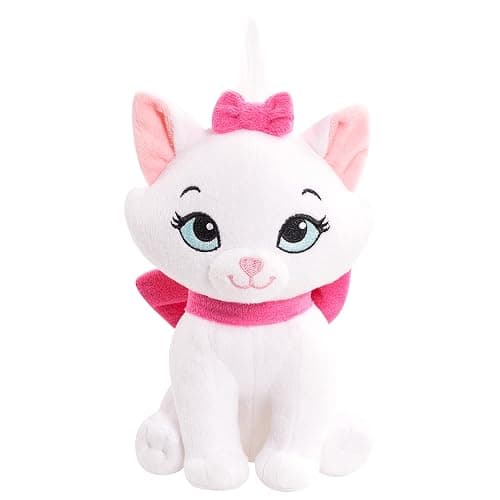 Disney Classics Bean 6.5-inch Small Plush Stuffed Animal, Marie, Cat, The Aristocats Plush, Holiday Stocking Stuffers, Gifts, Presents, Kids Toys for Ages 2 Up by Just Play - Image 1
