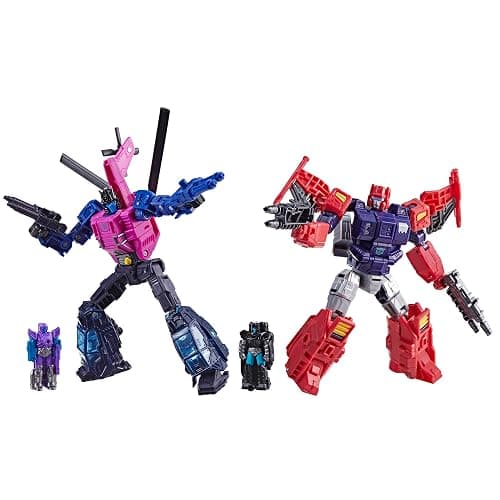 Transformers Age of The Primes Wreck 'n Doom Collection Topspin vs Spinister 5.5-inch Converting Action Figure 2-Pack, Robot Toys, Ages 8+ (Amazon Exclusive) - Image 1
