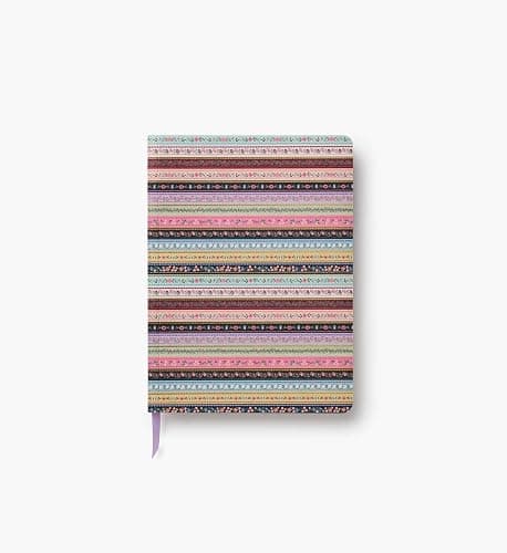 RIFLE PAPER CO. Gemma Softcover Journal 150 Lined Pages, 8.5" L x 6.25" W, Linen Textured Paper-Wrapped Hardboard Cover, Includes Grosgrain Ribbon Bookmark - Image 1