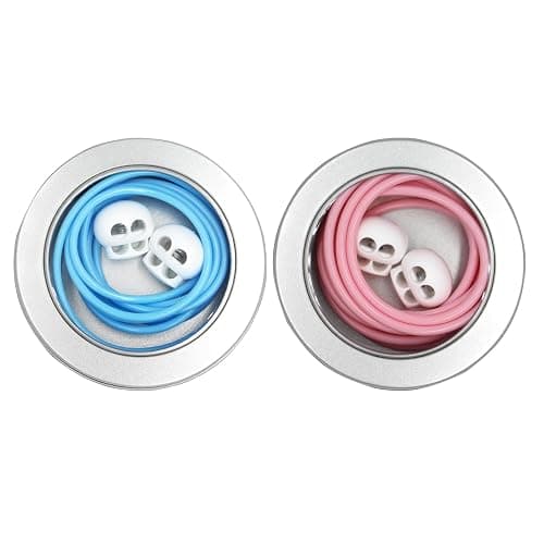 MEYAGO 2PCS PVC Knitting Stitches Holder Barber Cord Stitch Markers Knit Stiches Keeper PVC Knitting Cords with Knitting Needle Stoppers in Storage Tin - Image 1