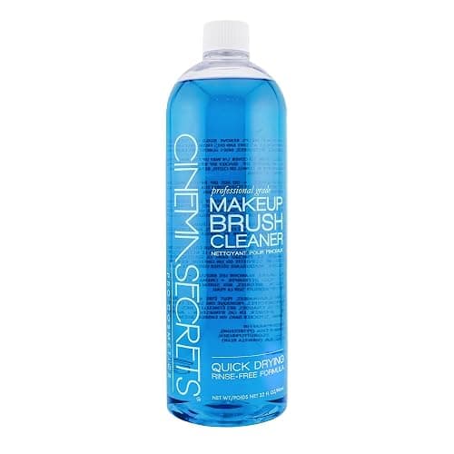 Cinema Secrets Original Blue Vanilla Makeup Brush Cleaner Solution - Professional Cleanser for Makeup Brushes - Quick-Drying, Rinse-Free Formula - Removes Stubborn Waterproof Make Up (32 fl oz) - Image 1