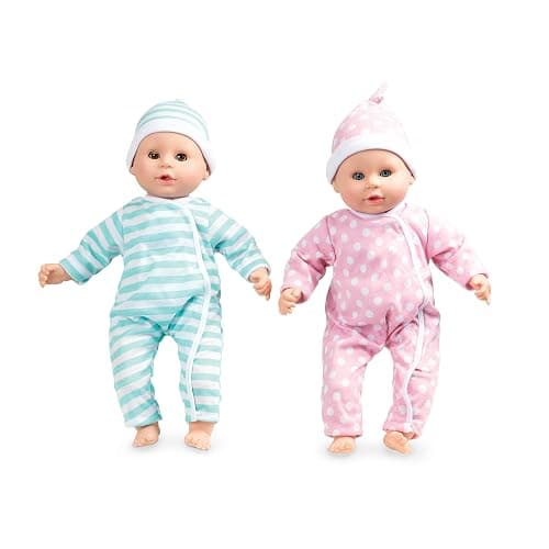 Melissa & Doug Mine to Love Luke & Lucy Realistic Twin Baby Dolls (15-inch) - Dolls and Accessories with Pacifiers for Pretend Play, Toddler Toys for Ages 18M+ - Image 1