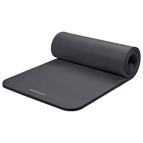 Retrospec Solana Yoga Mat 1" Thick w/Nylon Strap for Men & Women - Non Slip Exercise Mat for Home Yoga, Pilates, Stretching, Floor & Fitness Workouts - Image 1