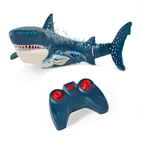 Terra by Battat - Remote Control Shark – Realistic Moving RC Shark Toy for Water Play & Swimming Pools – Fun RC Pool Ocean Lake Toys for Kids – Battery-Operated Floating Toy - Image 1