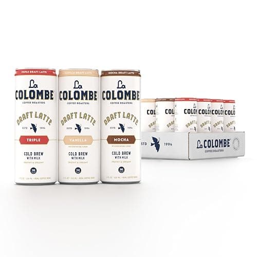 La Colombe draft Latte Variety Pack, 11 fl oz cans (Pack of 12), Includes Triple, Vanilla & Mocha Latte, Coffeehouse Quality, Ready-to-Drink, On-the-Go - Image 1