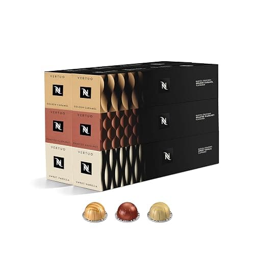 Nespresso Vertuo Pods, Flavoured coffee Mixed Pack of 60 capsules - Compatible with Vertuo coffee maker, Recyclable pods - Image 1