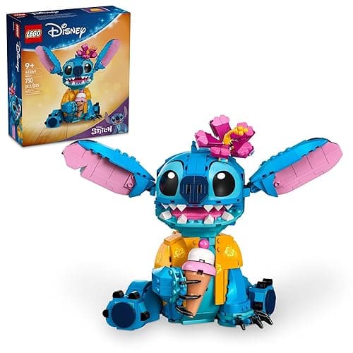 LEGO Disney Stitch Toy Building Kit, Disney Toy for 9 Year Old Kids, Buildable Figure with Ice Cream Cone, Fun Disney Gift for Girls, Boys and Lovers of The Hit Movie Lilo and Stitch, 43249 - Image 1