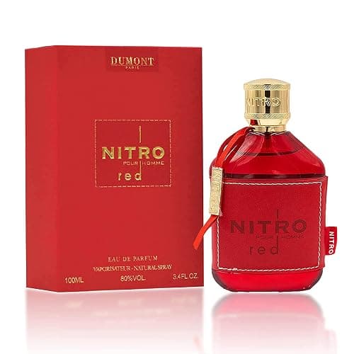 Dumont NITRO RED - 3.4oz - Eau De Parfum - Luxury Perfume for Men - Fruit, Woody, Floral & Masculine Fragrance - Long Lasting Cologne Mist & Body Spray - for Him - Image 1