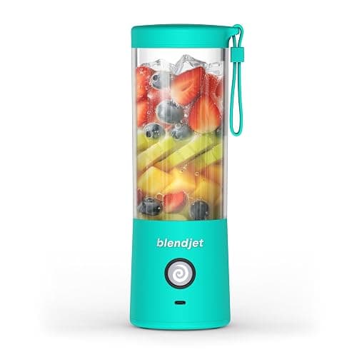 BlendJet Portable Blender for Smoothies & Shakes - 16oz BlendJet 2 Cordless Personal & Small Blender, USB-C Rechargeable & Self Cleaning - Quiet Mini Travel Blender with Stainless Steel Blade (Mint) - Image 1