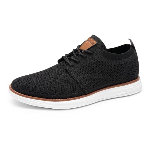 Bruno Marc Men's KnitFlex Breeze Mesh Sneakers Oxfords Lace-Up Lightweight Casual Walking Shoes - Image 1