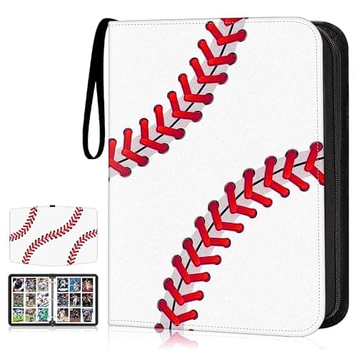 HESPLUS 900 Pockets Baseball Card Binder, Trading Card Holder with Sleeves Card Collectors Album, Fit for Baseball Cards Football Basketball Soccer Hockey Sport Trading Cards MTG and Other TCG - Image 1