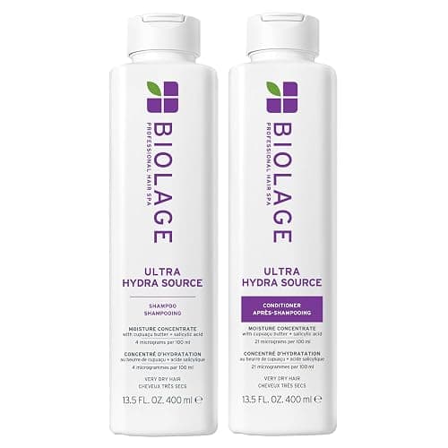 Biolage Ultra Hydra Source Shampoo & Conditioner Set - Renews Hair's Moisture and Deeply Conditions With Frizz Control and Added Shine, For Very Dry Hair, Silicone-Free & Vegan - Image 1
