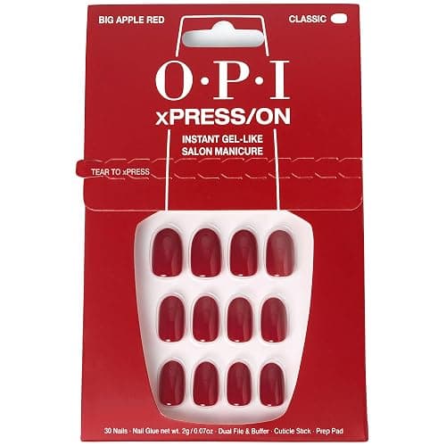 OPI xPRESS/ON Press on Nails | Short Round Classic, Long Almond & Coffin Shape Press-On Professional Nail Art Kit - Image 1
