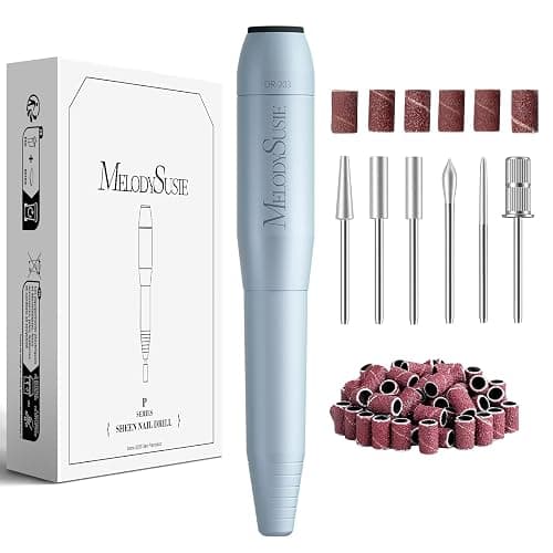 MelodySusie Pen-Shaped Portable USB Nail Drill, PC120I 20000RPM Electric Nail File with Compact Design for All Nail Care, Manicure Polishing, Shaping & Gel Removal at Home for Beginners - Image 1